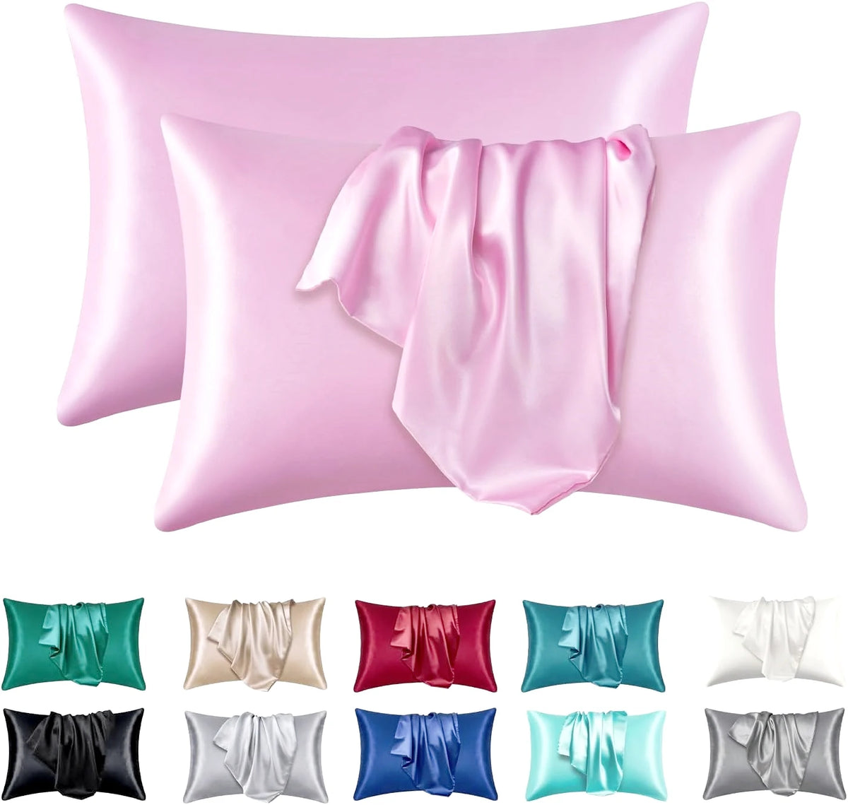 Soft Satin Silk Pillowcase Set