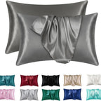 Soft Satin Silk Pillowcase Set