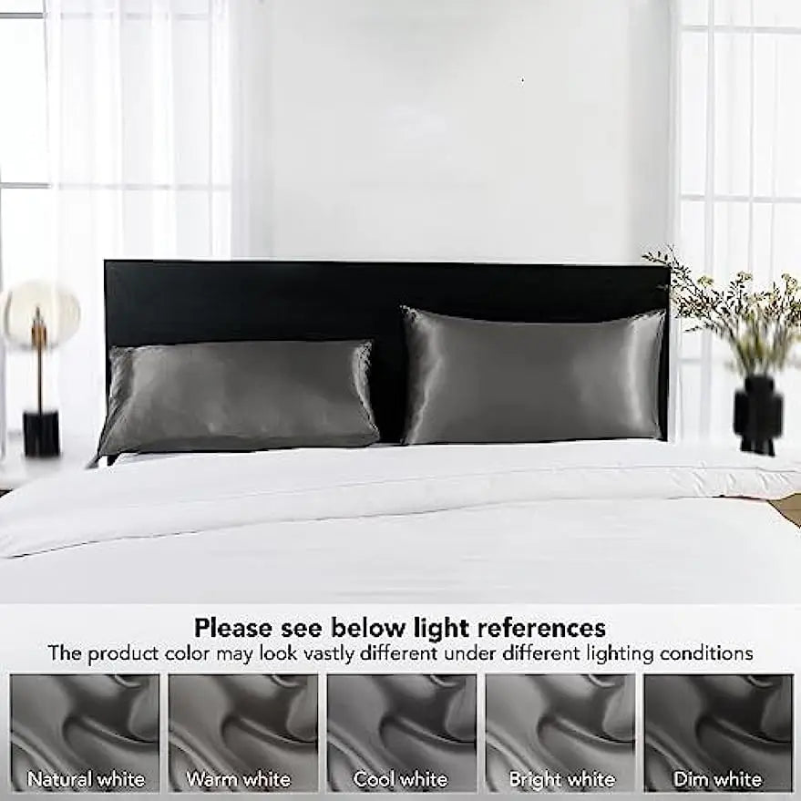 Soft Satin Silk Pillowcase Set