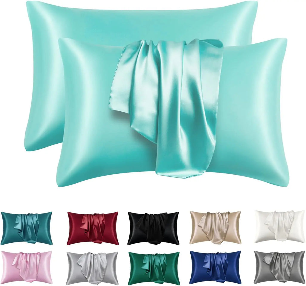 Soft Satin Silk Pillowcase Set