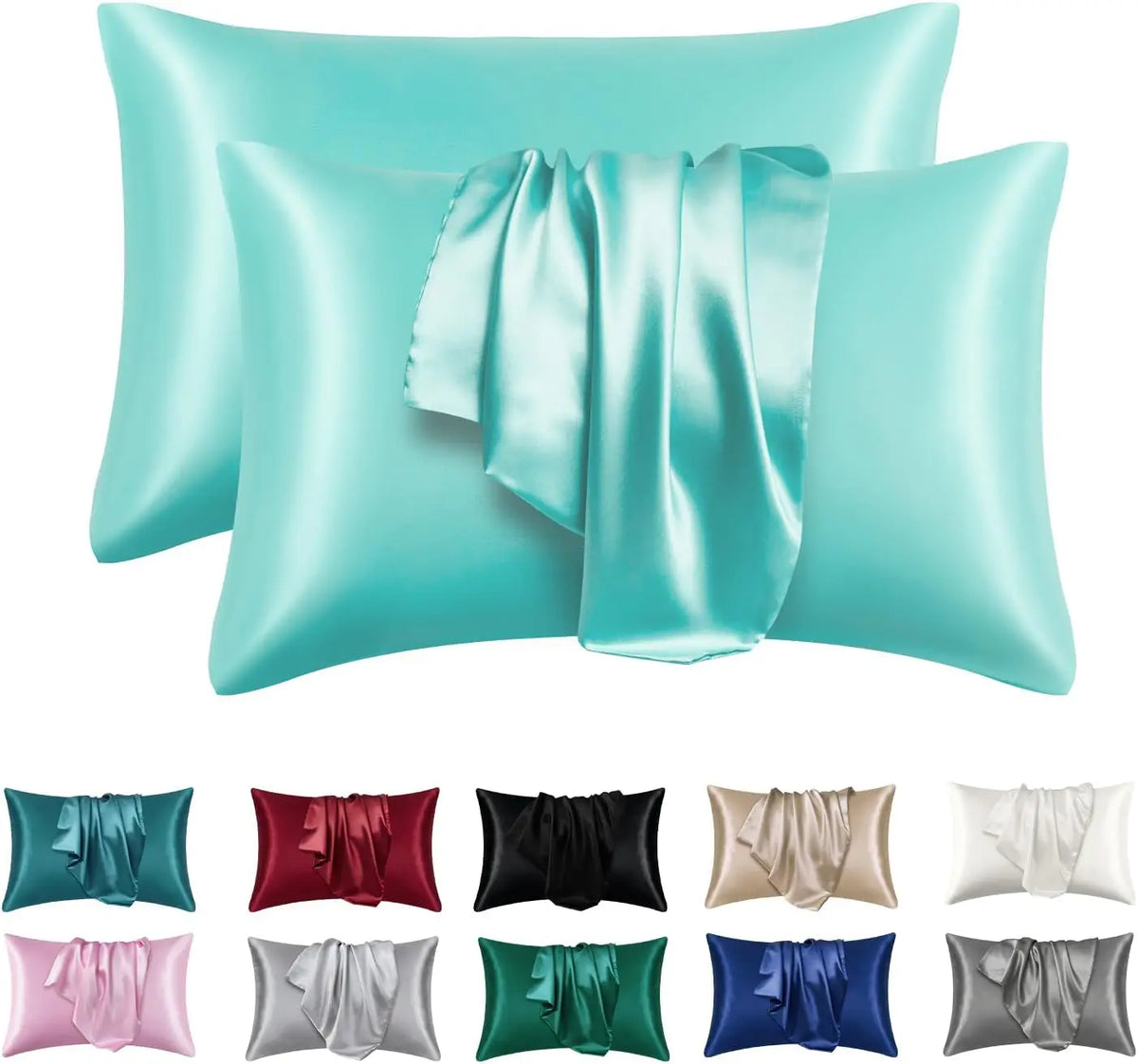 Soft Satin Silk Pillowcase Set